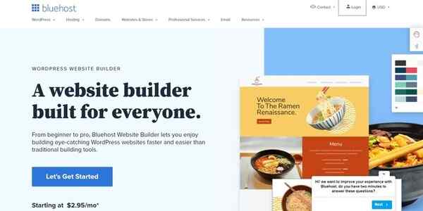 Bluehost Website Builder