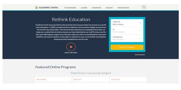 Educational website example