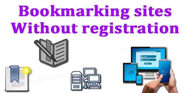 Bookmarking sites without Registration